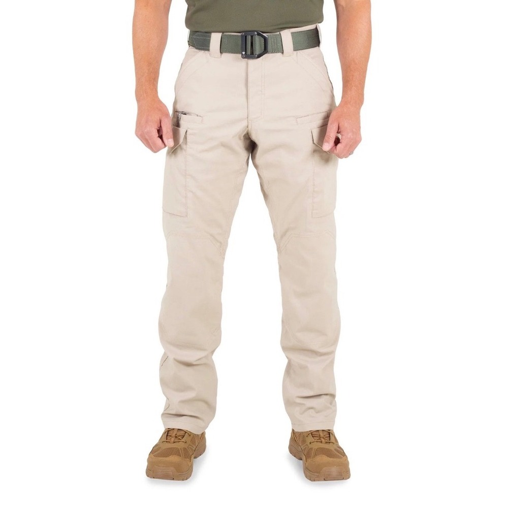 First Tactical V2 Pants Mens 40x32 Khaki Tan Micro Ripstop Cargo Work Trousers